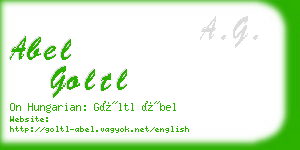 abel goltl business card